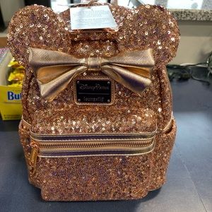 Rose Gold Sequins Disney Park Backpack